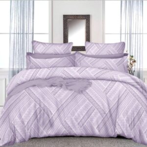 Purple Cotton Double Bedsheet