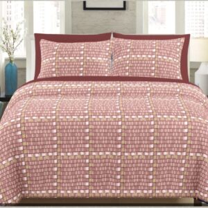 Pink Cotton Double Bedsheet