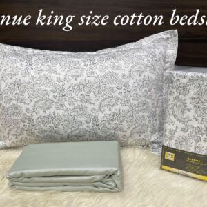 Grey King Size Cotton Bedsheet
