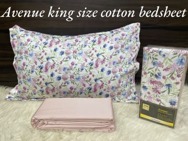 Pure Cotton King Size Double Bedsheet