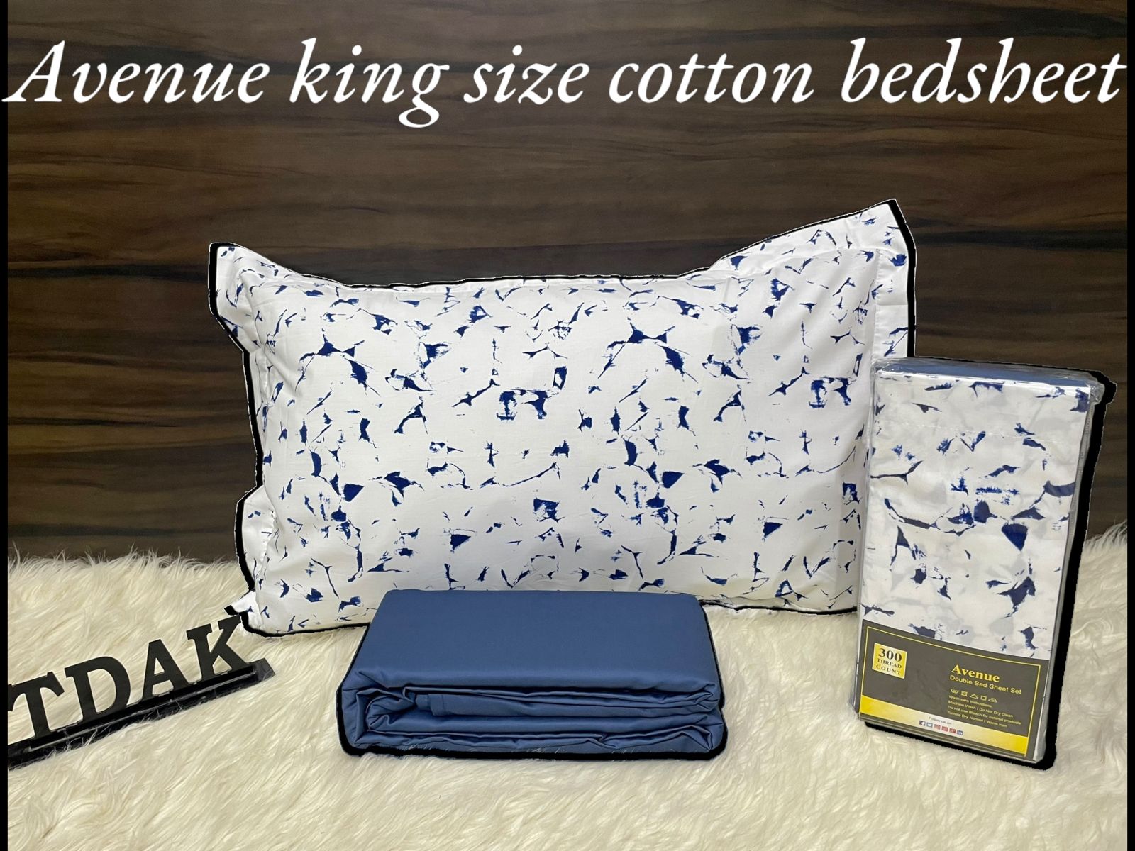 Pure Cotton King Size Double Bedsheet