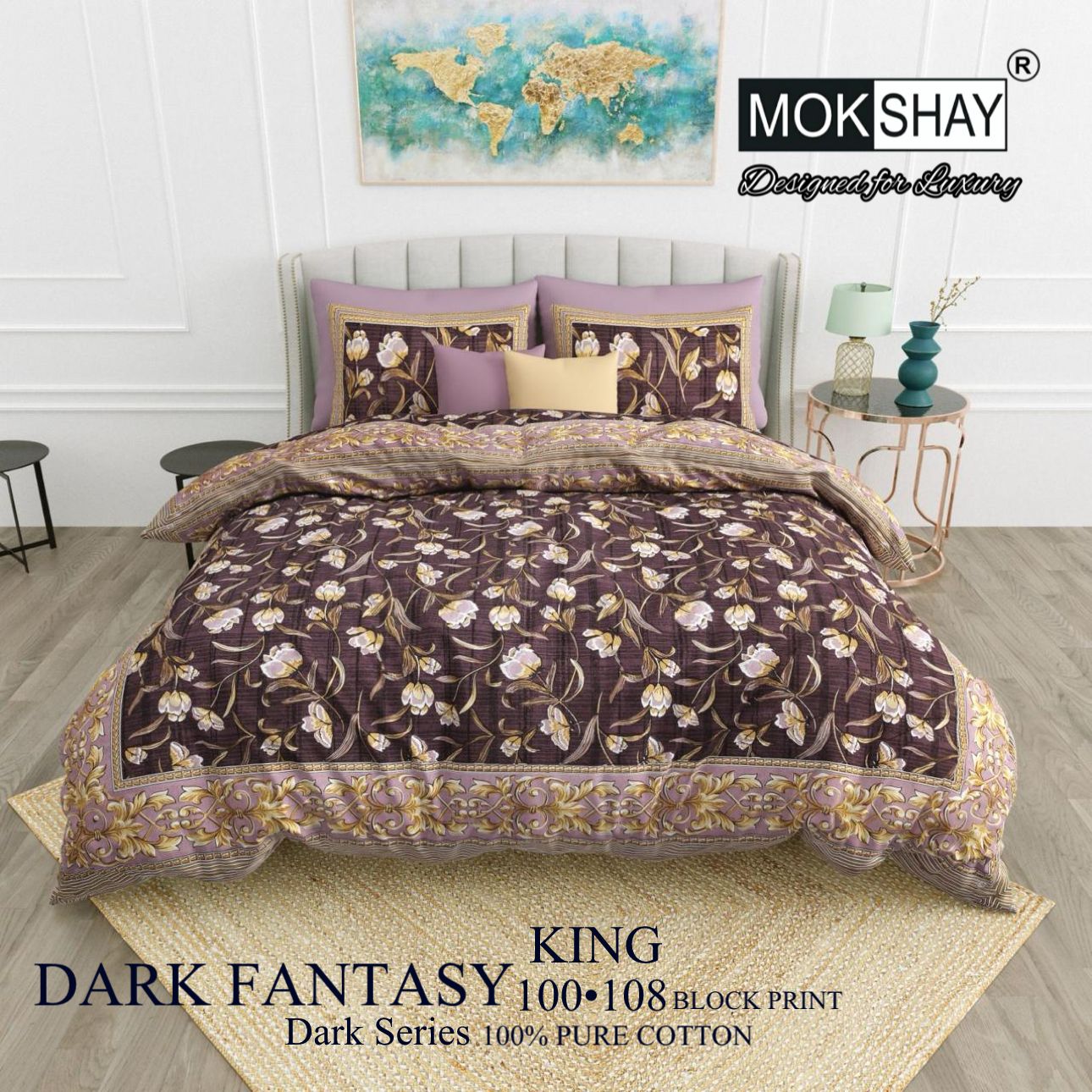 King Pure Cotton Double Bedsheet