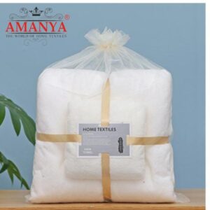 White Towel Set of 4 Soft & Durable